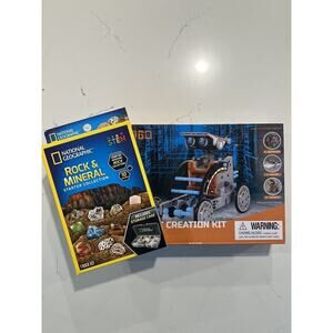 STEM toys: 12-in-1 STEM Solar Robot Kit And Rock And Mineral Set- Gifts for Kids